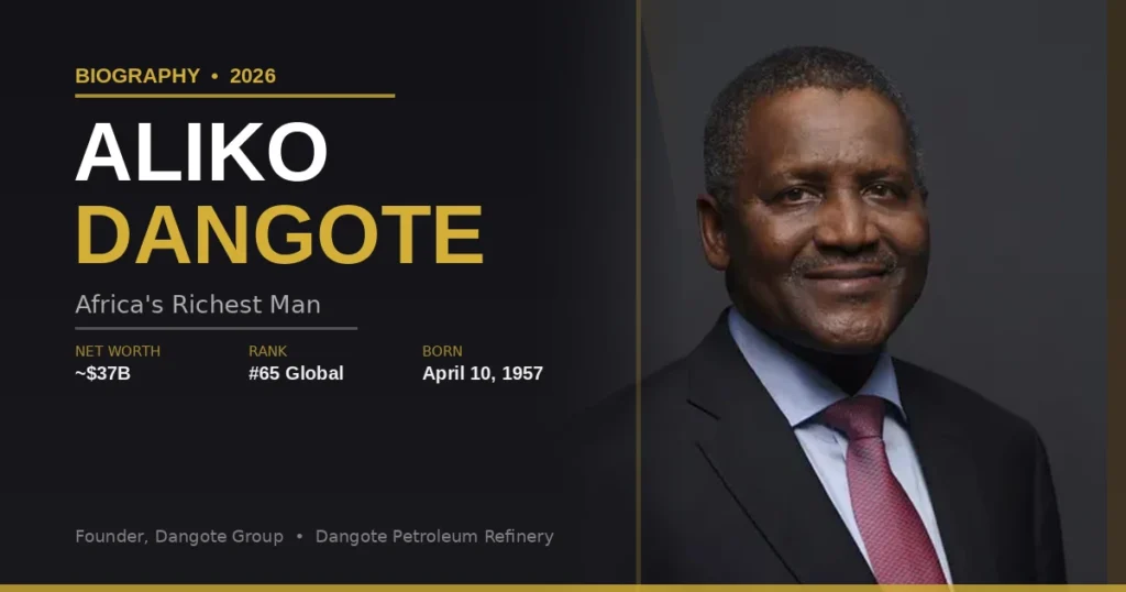 Dangote Biography 2026