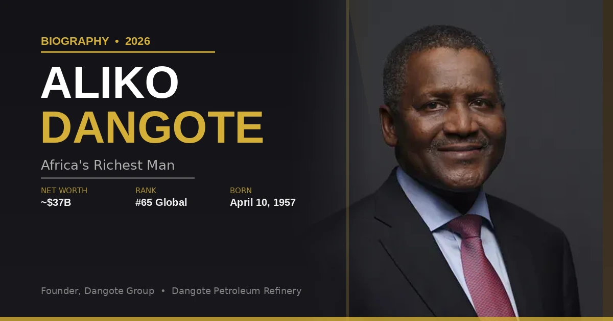 Dangote Biography 2026